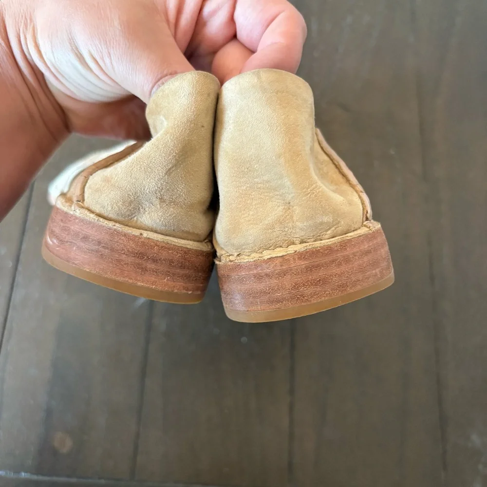 Aerin‎ for Anthro Sahara Hawley Suede Leather Woven Loafers Flats 7.5